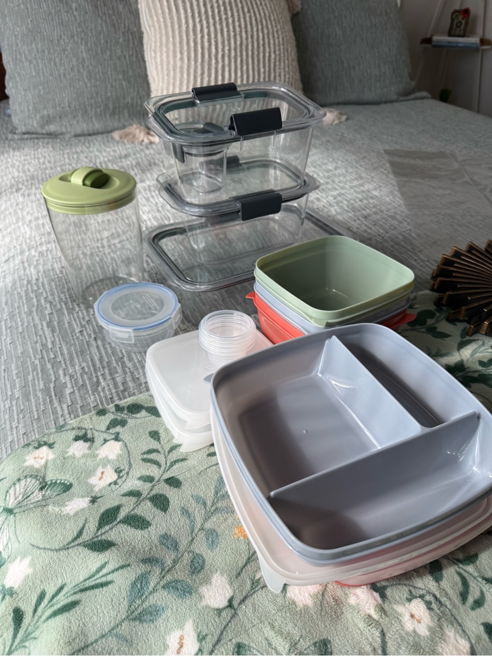 Sets of different Tupperware